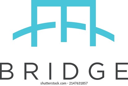 Minimalist Simplistic Bridge Logo With Letter E