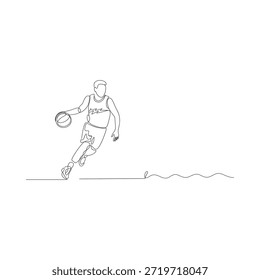Minimalist single line drawing of a modern smartwatch on a white background