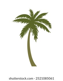 Minimalist single palm tree design