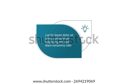 Minimalist single-step infographic layout showcasing efficient business strategy planning and marketing workflow in contemporary vector design