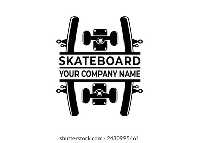 Minimalist Skateboard Logo Design, Street Style Skateboard Logo, Extreme Skateboarding Brand Symbol, Skate Culture Logo Design, Dynamic Skateboard Icon, Skateboard Badge, Skating Logo, Skateboarding