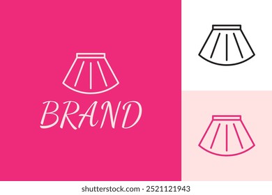 Minimalist Skirt Vector Logo Template