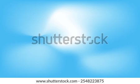 Minimalist sky gradient with pastel blues and whites. Subtle summer tones create a serene and airy design. Vector.