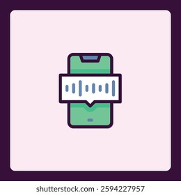 Minimalist Smartphone with Dynamic Signal Display Icon for Modern Interfaces