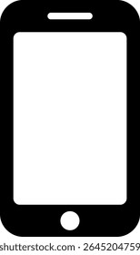 Minimalist Smartphone Icon: A sleek, high-contrast graphic of a modern smartphone, isolated, evoking the clean lines of contemporary design and technology