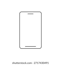 Maqueta minimalista de smartphone con diseño de pantalla en blanco vacío