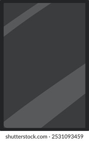 Minimalist smartphone with reflective screen surface