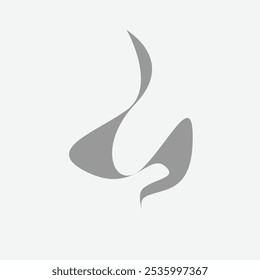 Minimalist smoke icon with soft, curling lines for a gentle, wispy effect. Perfect for indicating warmth, cooking, or vapor, adding subtle motion to design projects.