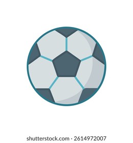 Minimalist Soccer Ball Illustration, Sport and Recreation Vector Design