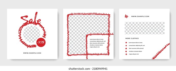 Minimalist social media layouts, simple business post templates, multipurpose bundle for company promotion, creative editable web banners, square corporate designs, universal digital marketing tools 