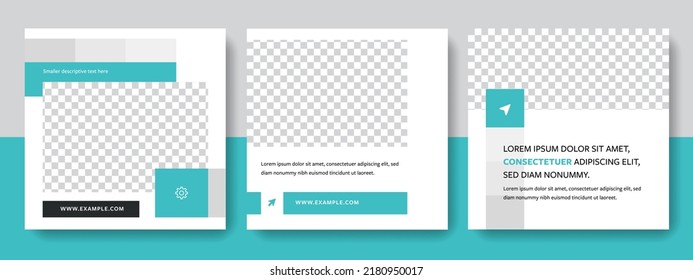 Minimalist social media layouts, simple business post templates, multipurpose bundle for company promotion, creative editable web banners, square corporate designs, universal digital marketing tools 