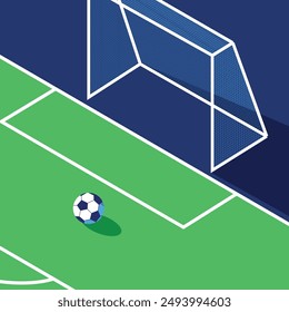 Minimalist social media post for a football match