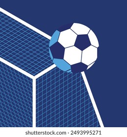 Minimalist social media post for a football match