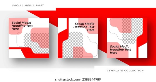 minimalist social media post headline text here templates.