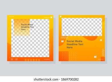 Minimalist social media post, perfect for your business, re-editable, colorful, gradient, vector eps 10