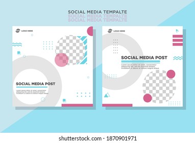 Minimalist social media post, perfect for your business, re-editable, vector eps 10