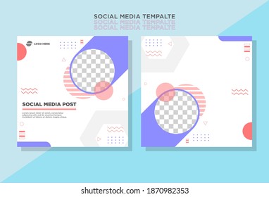 Minimalist social media post, perfect for business, re-editable, vector eps 10