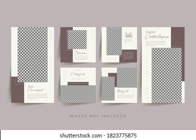 Minimalist social media template Premium Vector