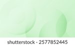 Minimalist soft Abstract Background in Gradient green and white Tones with Circles. Circle effect style geometric, abstract background. 