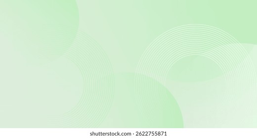 Fondo Abstractas suave minimalista en tonos verdes y blancos degradados con círculos. Estilo de efecto de círculo geométrico, fondo abstracto. 