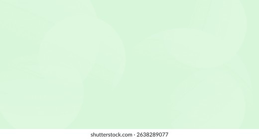 Minimalist soft Abstract Background in Gradient green and white Tones with Circles. Circle effect style geometric, abstract background vector