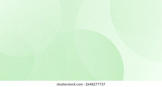 Fondo Abstractas suave minimalista en tonos verdes y blancos degradados con círculos. Estilo de efecto de círculo geométrico, fondo abstracto. 