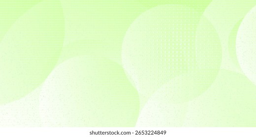 Minimalist soft Abstract Background in Gradient green and white Tones with Circles. Circle effect style geometric, abstract background. 