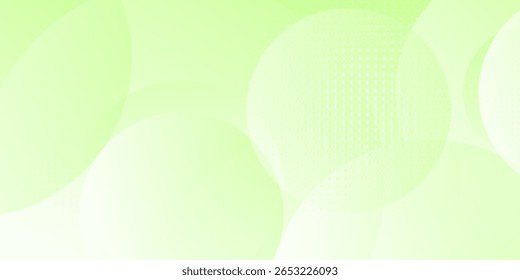 Fondo Abstractas suave minimalista en tonos verdes y blancos degradados con círculos. Estilo de efecto de círculo geométrico, fondo abstracto. 