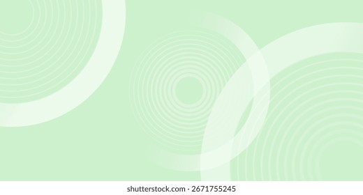 Fondo Abstractas suave minimalista en tonos verdes y blancos degradados con círculos. Estilo de efecto de círculo geométrico, fondo abstracto. 