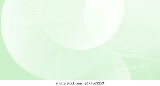 Fondo Abstractas suave minimalista en tonos verdes y blancos degradados con círculos. Estilo de efecto de círculo geométrico, fondo abstracto. 