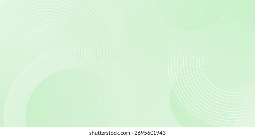 Fondo Abstractas suave minimalista en tonos verdes y blancos degradados con círculos. Estilo de efecto de círculo geométrico, fondo abstracto. 