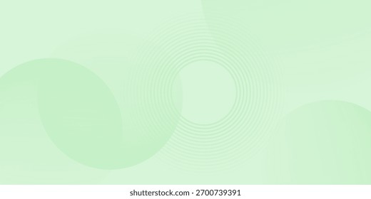 Fondo Abstractas suave minimalista en tonos verdes y blancos degradados con círculos. Estilo de efecto de círculo geométrico, fondo abstracto. 