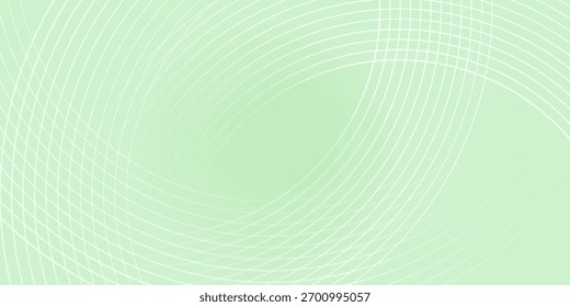 Plano de fundo abstrato suave minimalista em tons de verde e branco gradiente com círculos. Estilo de efeito de círculo geométrico, fundo abstrato. 