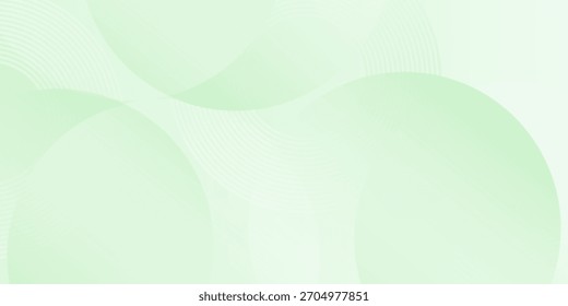 Fondo Abstractas suave minimalista en tonos verdes y blancos degradados con círculos. Estilo de efecto de círculo geométrico, fondo abstracto.