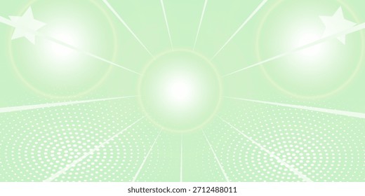 Fondo Abstractas suave minimalista en tonos verdes y blancos degradados con círculos. Estilo de efecto de círculo geométrico, fondo abstracto. 