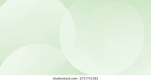 Fondo Abstractas suave minimalista en tonos verdes y blancos degradados con círculos. Estilo de efecto de círculo geométrico, fondo abstracto. 