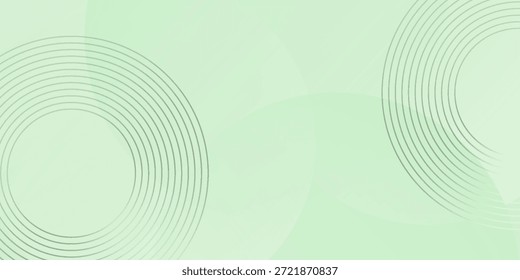 Fondo Abstractas suave minimalista en tonos verdes y blancos degradados con círculos. Estilo de efecto de círculo geométrico, fondo abstracto. 