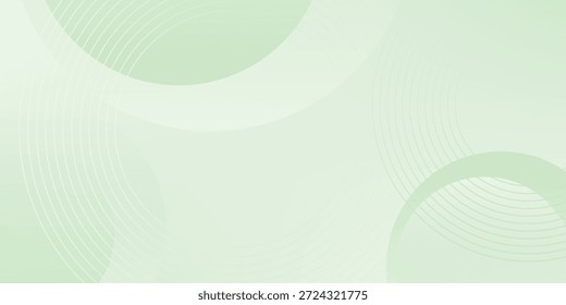 Fondo Abstractas suave minimalista en tonos verdes y blancos degradados con círculos. Estilo de efecto de círculo geométrico, fondo abstracto. 