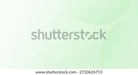 Minimalist soft Abstract Background in Gradient green and white Tones with Circles. Circle effect style geometric, abstract background