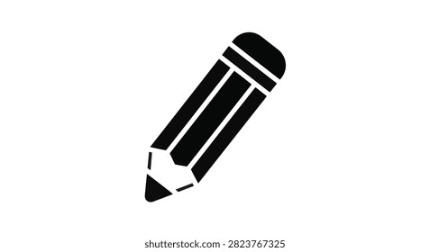 Minimalist solid black pencil