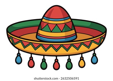 A Minimalist sombrero vector illustration  