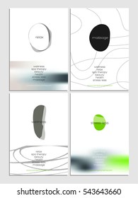 Minimalist spa concept design. Cards, poster, flyer template. Zen stones and abstract background