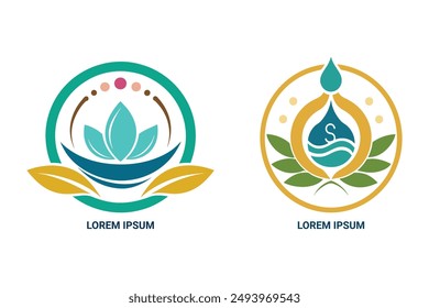 A minimalist spa logo, featuring clean lines and soft curves, evoking tranquility and relaxation. Perfect for a modern, upscale spa.