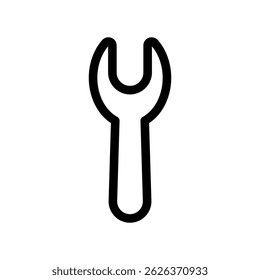 Minimalist Spanner Graphic Symbolizing Maintenance or Setup Option