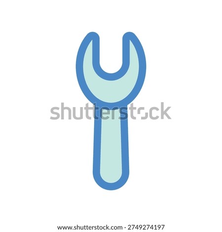 Minimalist Spanner Symbol Representing Maintenance or Adjustment