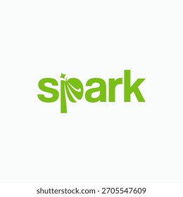 design de logotipo de faísca minimalista simples criativo