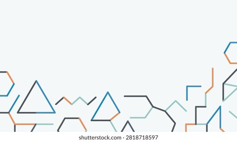 Minimalist sparse outlines offering ample negative space for text copy.