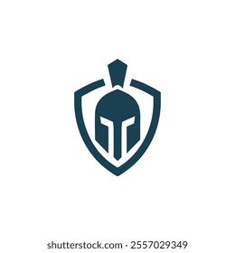 Minimalist spartan logo for sale.