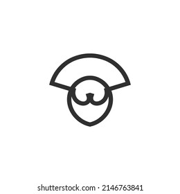 Minimalist Spartan Logo. Vector Logo Template