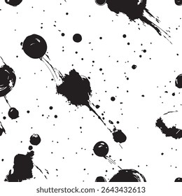 Padrão Grunge manchado minimalista sem emenda no fundo branco para desenhos sutis, texturizados ou modernos